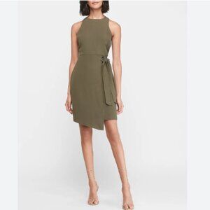 Express Olive Green Wrap Style Dress Size M